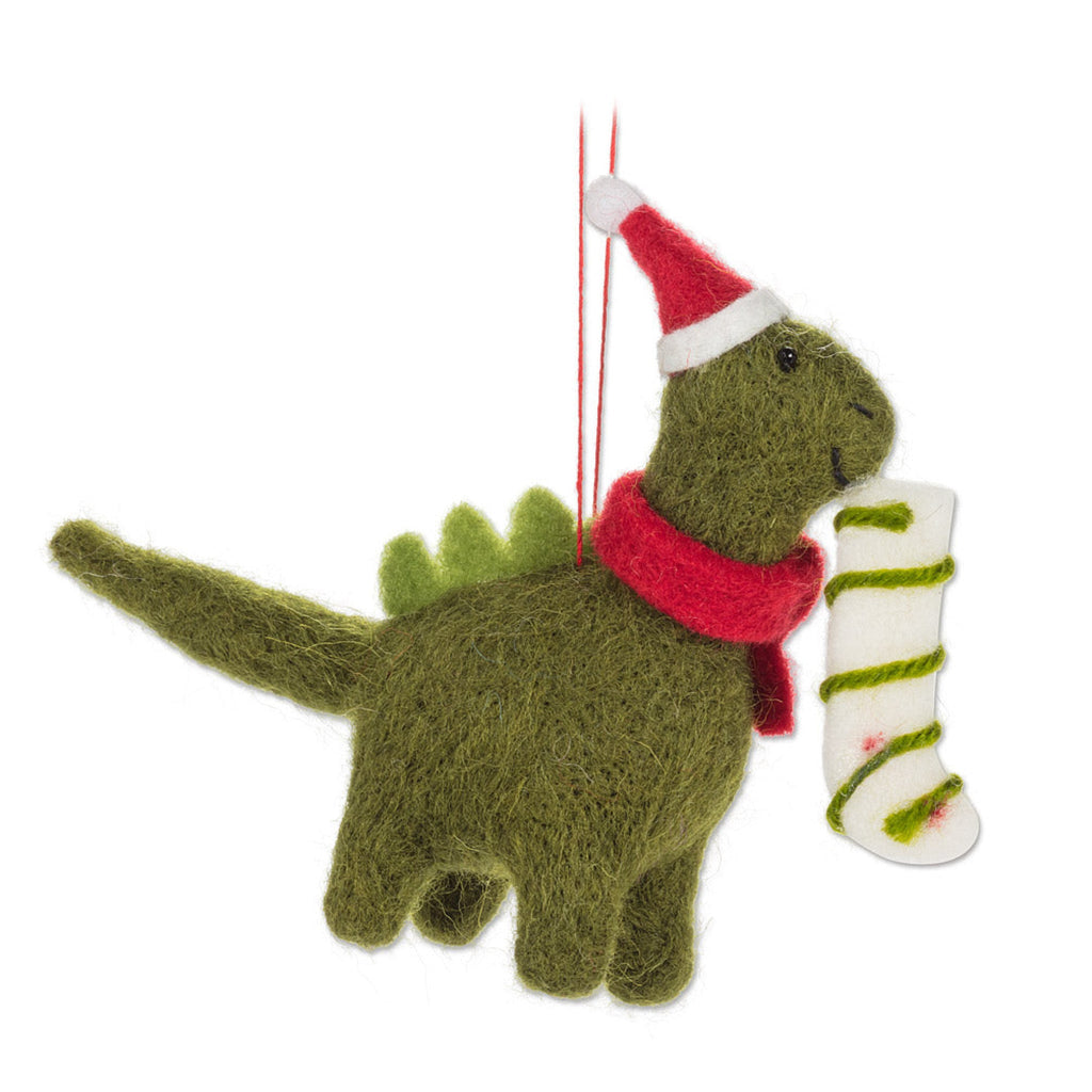 Holiday Dino Ornament