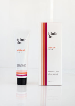 Infinite She Ultra Lush Hand Cream, Vibrant Full Size 2.3 oz