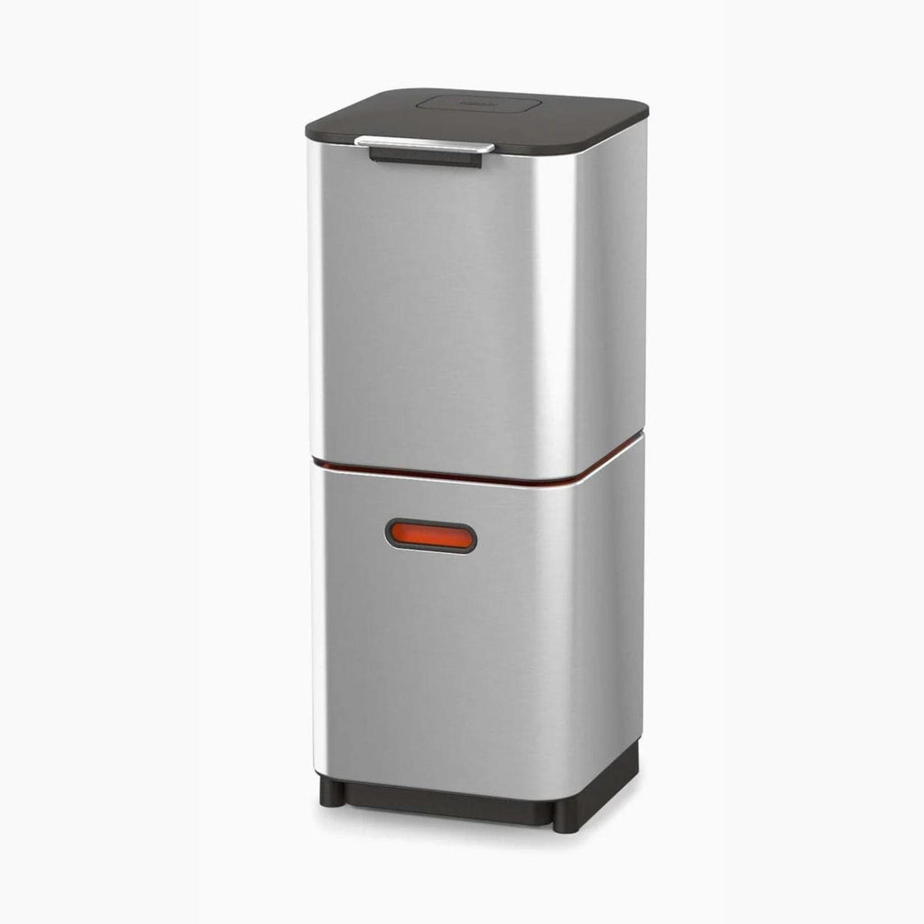 Joseph Joseph Totem Waste & Recycling Bin, 40L Stainless Steel