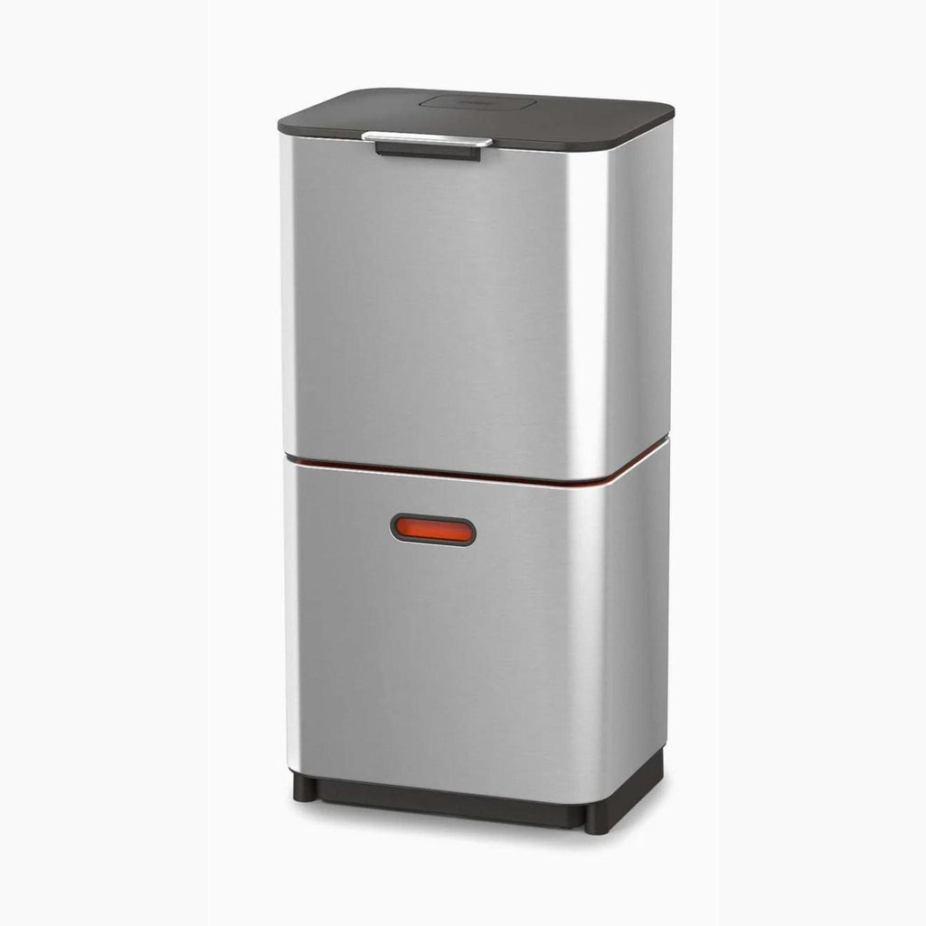 Joseph Joseph Totem Waste & Recycling Bin, 60L Stainless Steel