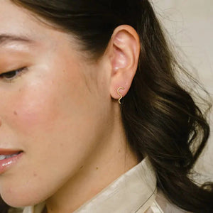 Kara Yoo Ripple Stud Earrings