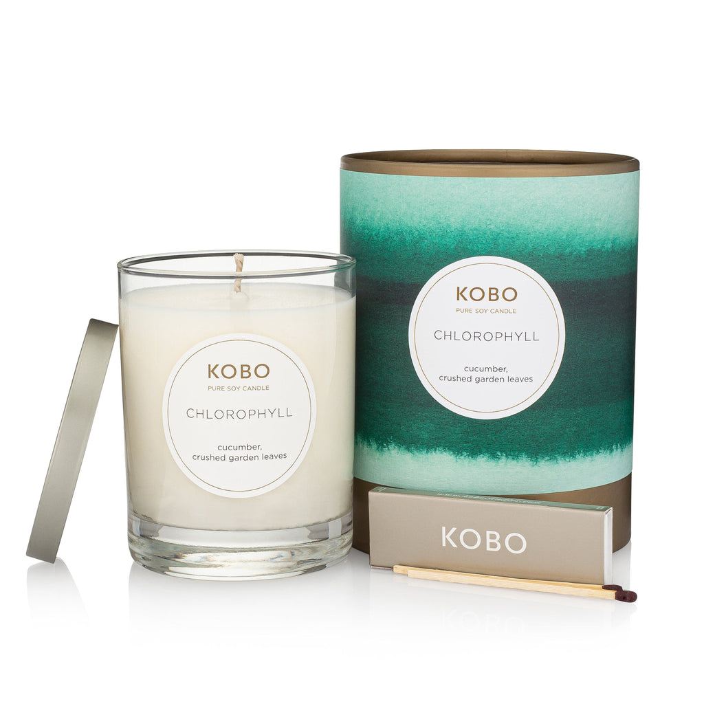 KOBO Watercolour Candle, Chlorophyll 80 hours