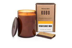 KOBO Woodblock Candle, Renaissance Man 20 hours