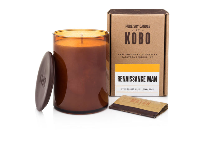 KOBO Woodblock Candle, Renaissance Man