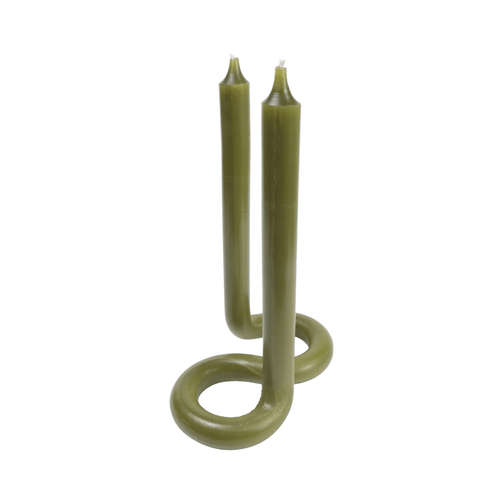 Lex Pott Twist Candle Olive