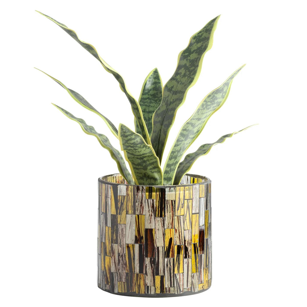 Mari Mosaic Glass Drop Planter