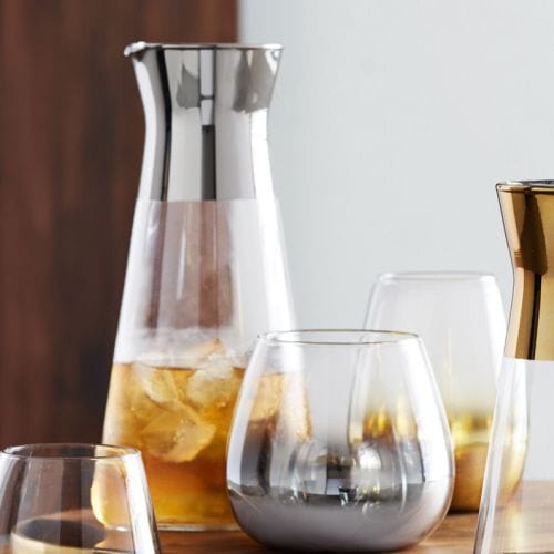 Platinum Banded Carafe