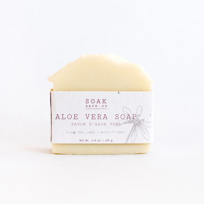 SOAK Bath Co Soap Bar, Aloe Vera