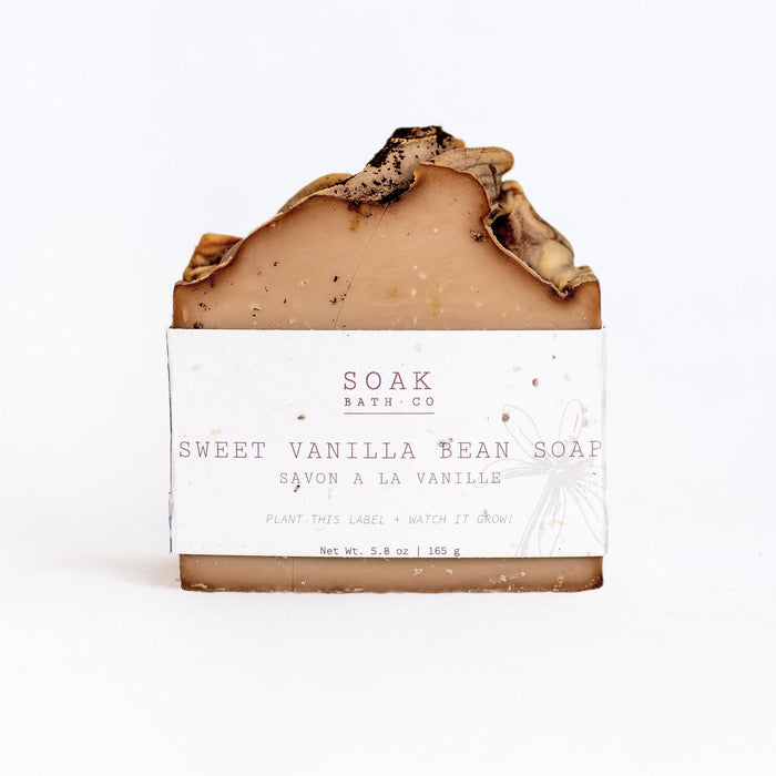 SOAK Bath Co Soap Bar, Sweet Vanilla Bean