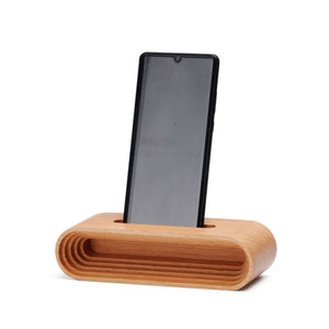 The Decent Living Wood Phone Base