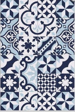 Top Dog Mat, Multi Tile Blue