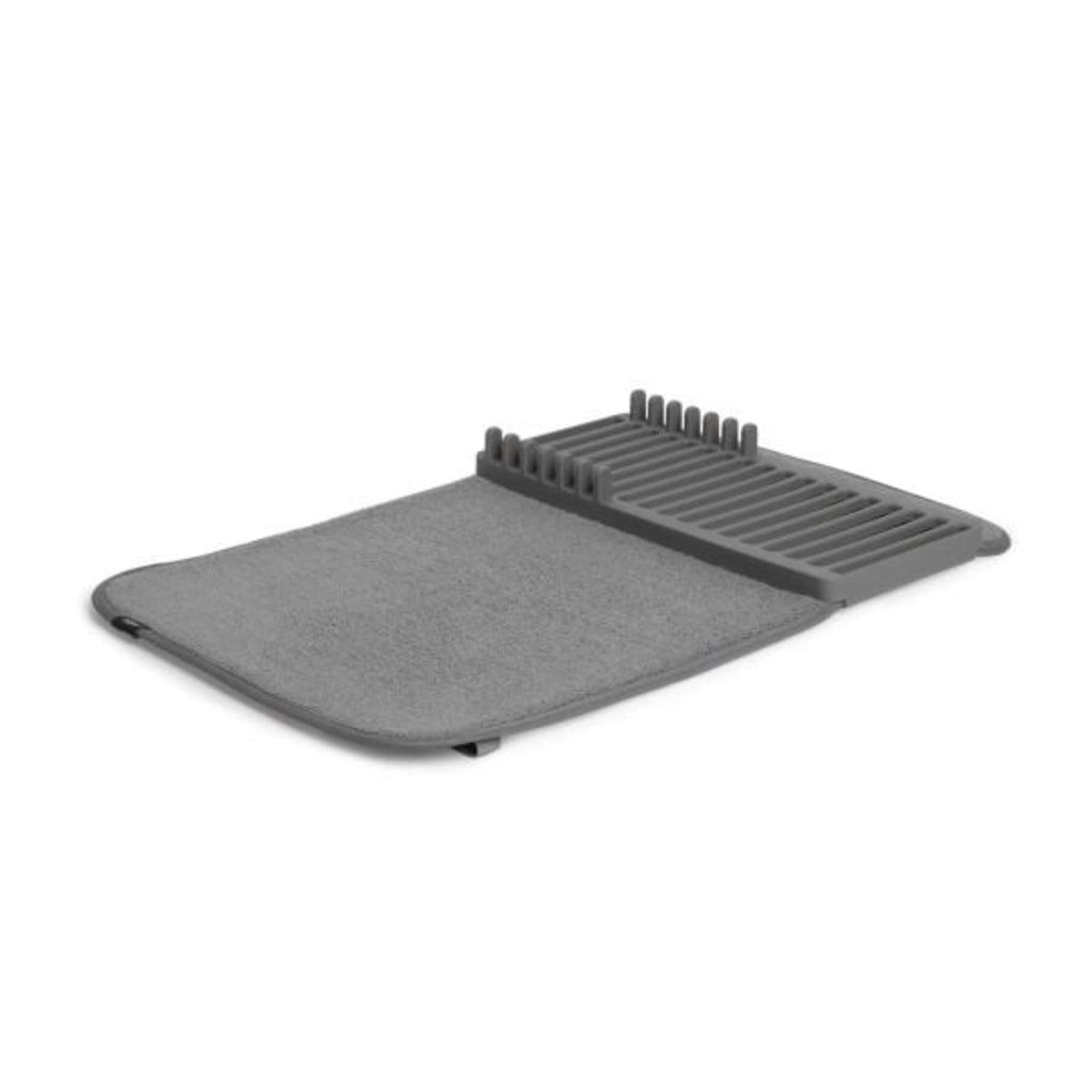 Umbra Udry Mini Dish Rack with Dry Mat Dark Grey