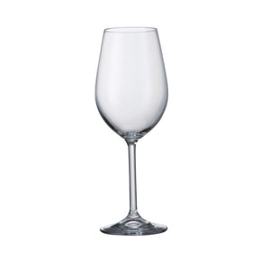 White/Red Stemmed Wine Glass 350mL, set of 6