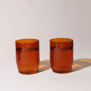Yield Design Co Century Glass Set, Amber 12 oz