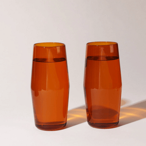 Yield Design Co Century Glass Set, Amber 16 oz