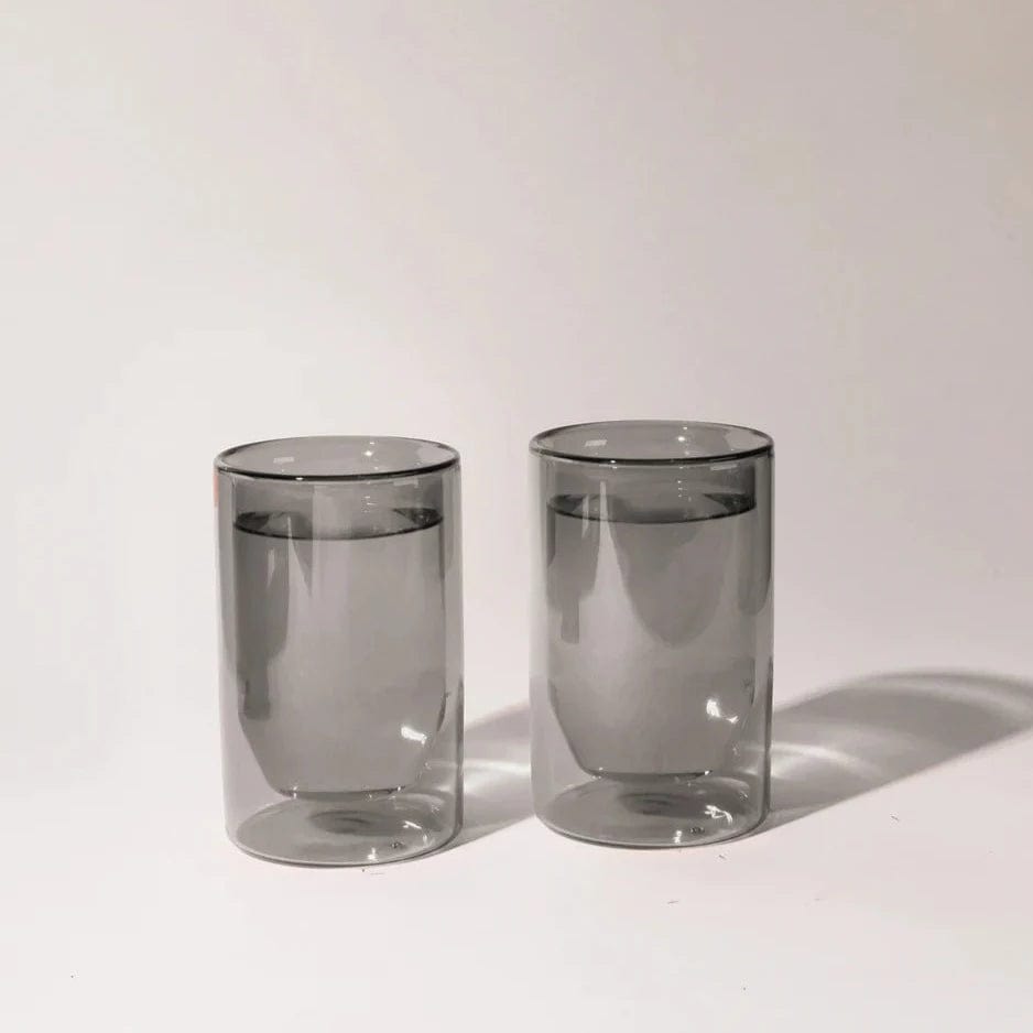 Yield Design Co Double-Wall Glass Set, Grey