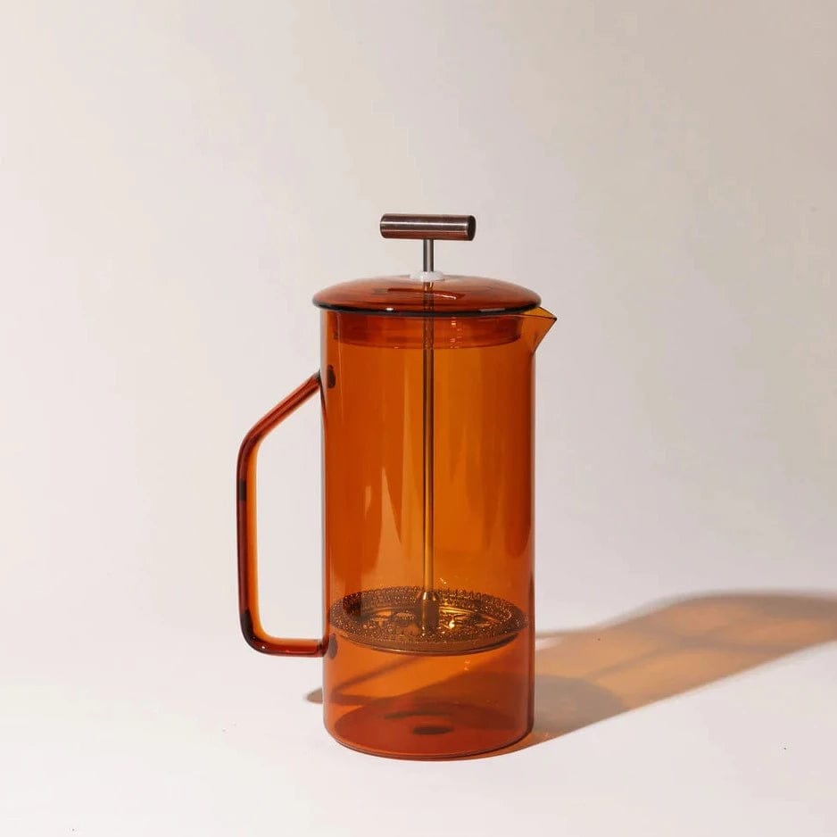 Yield Design Co Glass French Press, Amber